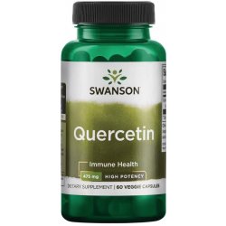 Swanson Quercetin Vysoce účinný 475 mg 60 rostlinných kapslí