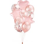 PartyPal Sada balonků rosegold Řekla ano – Zboží Dáma