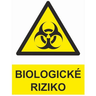 Biologické riziko samolepící vinylová fólie A7 (105 x 74 mm) – Sleviste.cz