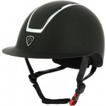 EQUITHEME Bezpečnostní helma Glin Mat black matt silver – Sleviste.cz