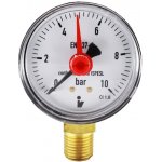 Klum Tlakoměr 50 mm, 0 - 10bar spodní vývod 1/4'' PR3015 – Sleviste.cz