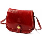Florence kožená kabelka KZ54509 červená – Zboží Dáma