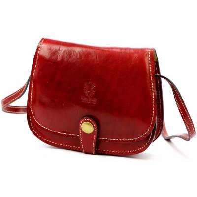 Florence kožená kabelka KZ54509 červená – Zboží Dáma