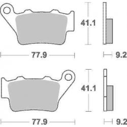 Brzdové destičky Brembo zadní BMW F 650 GS, Dakar (01-07) rok 00-07