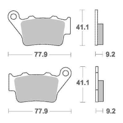 Brzdové destičky Brembo zadní BMW F 650 GS, Dakar (01-07) rok 00-07 – Hledejceny.cz