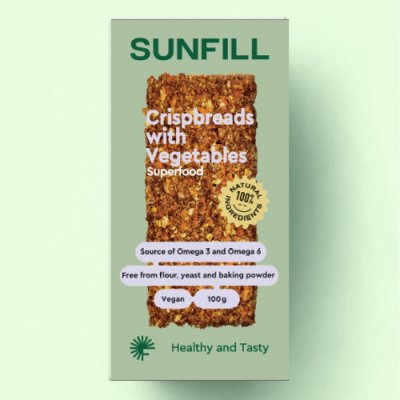 SUNFILL Křupavý chleb se zeleninou 100 g – Zboží Dáma
