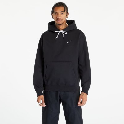 Nike Solo Swoosh Men's Fleece Pullover Hoodie Black/ White – Zboží Dáma