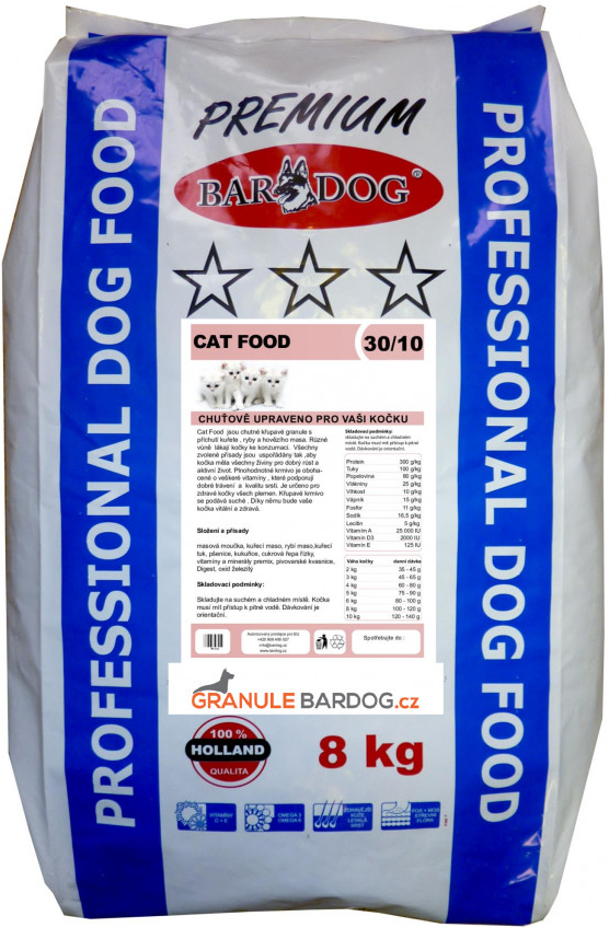 Bardog Premium Cat Food 30/10 8 kg