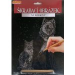 SMT Creatoys Vyškrabovací obrázek stříbrný 20x25 cm Pes a kočka – Zboží Dáma