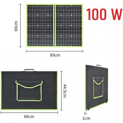 Xmund Green Power přenosný solární panel 100Wp – Hledejceny.cz