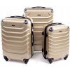 Cestovní kufr Rogal Premium sada zlatá 35l 65l 100l