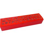 Cake Star Krabička na makronky červená se zdobeným okénkem 25,8 x 6 x 4 cm (na 10 kusů) – Sleviste.cz