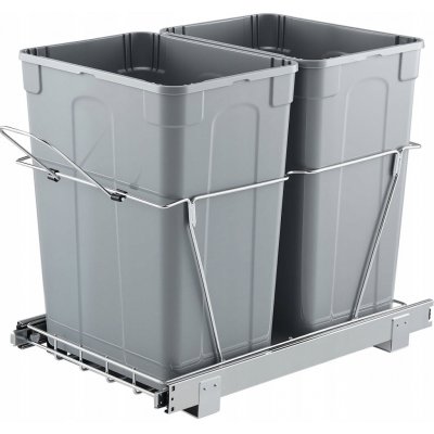 Vevor Kuchyňský koš 33 L x 2 Výsuvný dvojitý skrytý koš – Zbozi.Blesk.cz