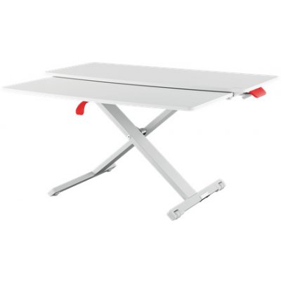 Konvertor stolu pro práci v sedě/ve stoje Leitz COSY Ergo s výsuvnou zásuvkou na klávesnici – Zboží Mobilmania