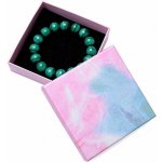 Nefertitis Papírová dárková krabička růžovomodrá na prsteny a náušnice 9,2 x 9,2 x 2,9 cm NF27068 – Zboží Dáma