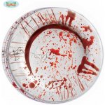 PartyDeco Papírové talíře Krev 23 cm – Zboží Dáma