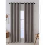 MKLuzkoviny.cz Blackout závěsy Ricardo přírodní - 140 x 160 cm (2ks) - kroužky – Zboží Mobilmania