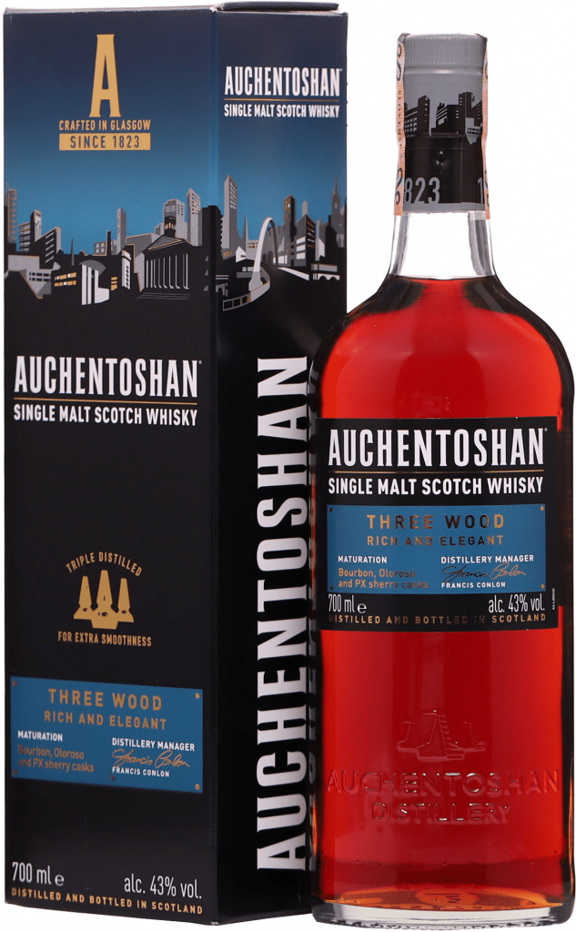 Auchentoshan Three Wood 43% 0,7 l (karton)