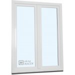 Kömmerling balkonové dveře 70 AD O+OS klapačka pravé bílá 150 x 220 cm jednostranná klika + madýlko + PVC rám – Hledejceny.cz