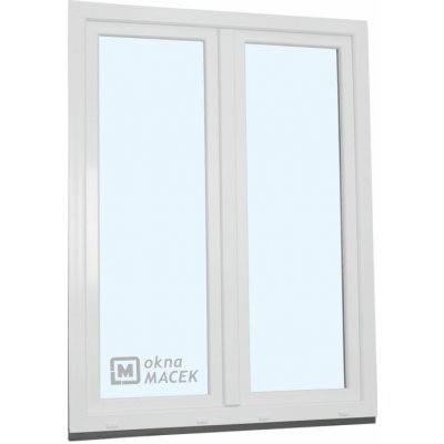 Kömmerling balkonové dveře 70 AD O+OS klapačka pravé bílá 150 x 220 cm jednostranná klika + madýlko + PVC rám – Hledejceny.cz
