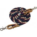 Westernové otěže WEAVER 5/8" x 8' navy/vínová – Zboží Dáma