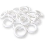 kroužek d42 /20ks/-záclonový, bílý plast – Zboží Mobilmania
