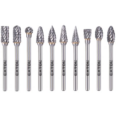 Extol 8703810 Frézy karbidové sada 10ks 6x13mm 3mm sek střední – Sleviste.cz