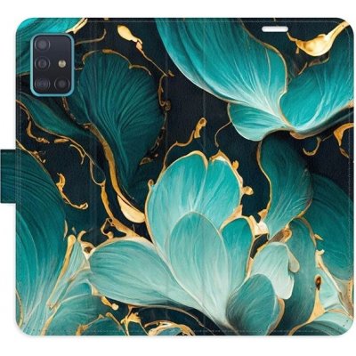 Pouzdro iSaprio flip Blue Flowers 02 Samsung Galaxy A51 – Zboží Mobilmania