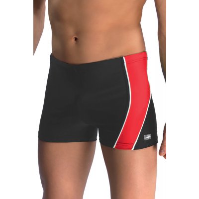 Winner pánské boxerkové plavky Michael1 šedo-červené – Zboží Mobilmania