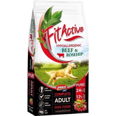 FitActive Pure Hypoallergenic pro psy hovězí šípky 12 kg