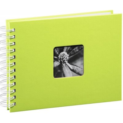Hama album klasické spirálové FINE ART 24x17 cm, 50 stran, kiwi, bílé listy – Zboží Živě
