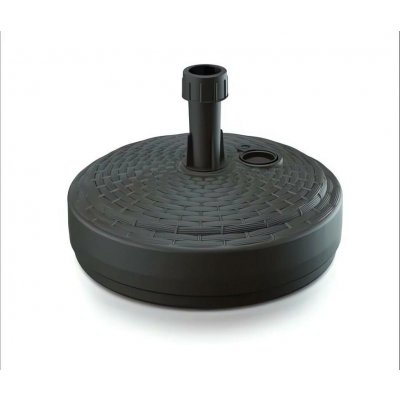 Nohel Garden Stojan na slunečník STRIPES kulatý plast tmavě hnědý d39cm – Zboží Dáma