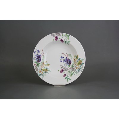 Bohemia Porcelán 1987 Talíř hluboký 22 cm Nina Kvetoucí louka motiv D CBB