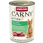 Carny Kitten hovězí kuřecí a králičí 400 g – Sleviste.cz