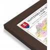 Nástěnné mapy Excart Maps Slovensko - obří nástěnná automapa 246 x 128 cm Varianta: mapa v dřevěném rámu, Provedení: Pegi skořice