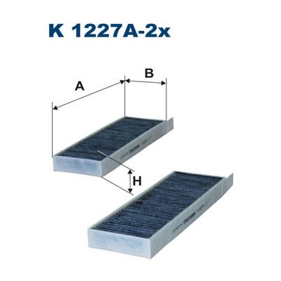 FILTRON Filtr, vzduch v interiéru K1227A-2X – Zboží Mobilmania