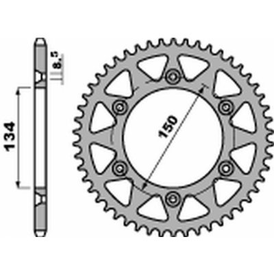 PBR Sprockets 489 46 F – Zboží Mobilmania
