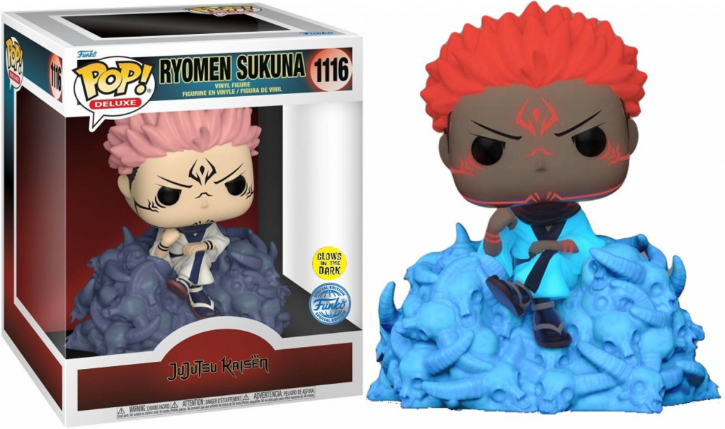 Funko Pop! Jujutsu Kaisen Ryomen Sukuna Deluxe svítí ve tmě