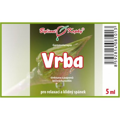 Bylinné kapky Gemmoterapie Vrba pupeny tinktura z pupenů 5 ml – Hledejceny.cz
