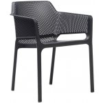 NARDI Antracitově šedé plastové zahradní křeslo Net – Sleviste.cz