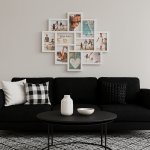 Fotorámeček na 10 fotek, 53x49 cm, bílý SPRINGOS PANORAMA – Zboží Živě