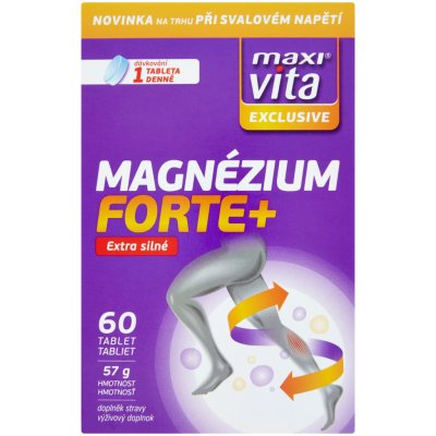 Maxivita Exclusive Magnézium Forte+ 60 tablet 57 g – Zboží Mobilmania