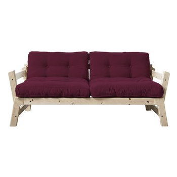 Karup sofa Step *158 cm natural + futon bordeaux 710