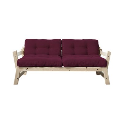 Karup sofa Step *158 cm natural + futon bordeaux 710