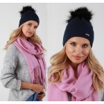 Fashionweek dámská zimní čepice s bambulí ZIZI39/P14 Tmave modry – Hledejceny.cz