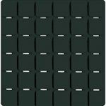 MSV sada 5 ks protiskluzových podložek QUADRO tmavě zelená 13 x 13 cm – Zboží Mobilmania