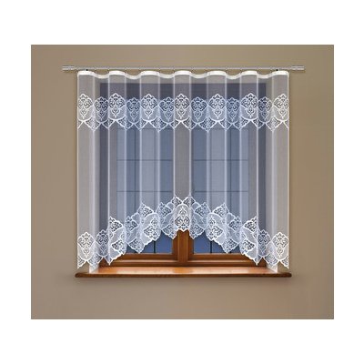 Dekorační žakárová záclona s řasící páskou EIMI 160 bílá 300x160 cm MyBestHome – Hledejceny.cz
