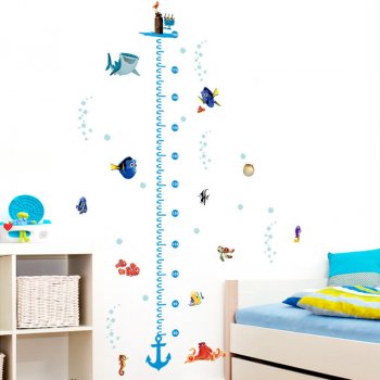 Živá Zeď samolepka Metr Nemo a Dory 125 x 68 cm