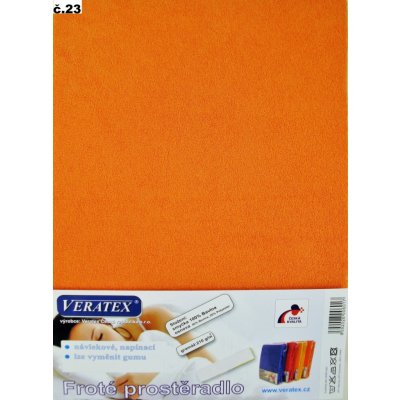 Veratex froté prostěradlo oranžové 35x75 cm