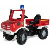 Šlapadlo Rolly Toys Rolly Fire Unimog Požární auto s řazením brzdami a majákem volant se zvukovými efekty není součástí Volant se zvukovými efekty 600409235